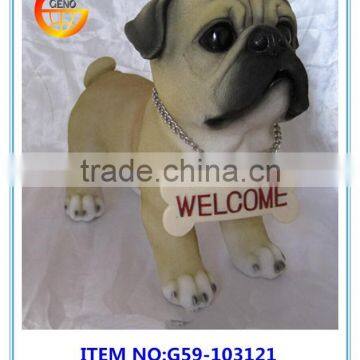 Hot Selling Mini Fiberglass Dog Statue for Sale