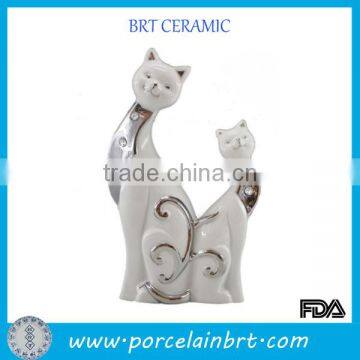 Pormotion Cat Shape Ceramic Wedding Decoration for Giftware