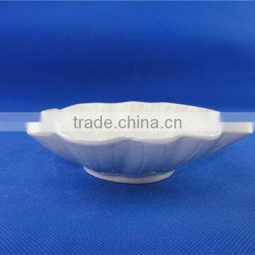 Ceramic Leaf Shape Popcorn Bowl photo-4