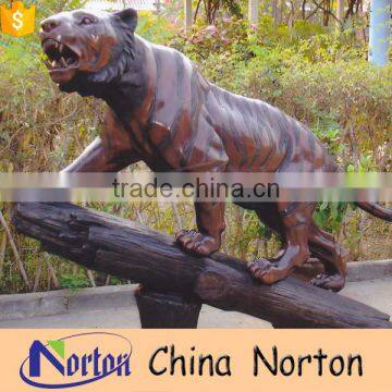 Outdoor large tiger sculpture in the tree NTBA-C010Y