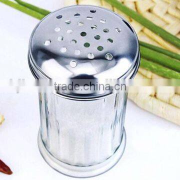 300ml Vertical Stripe Transparent Glass Spice Package Containers With Metal Hole Cap photo-4