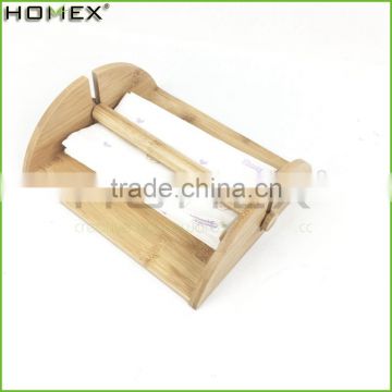 Bamboo Tissue Paper Holder with Napkin Holder and Stick/Homex_FSC/BSCI Factory