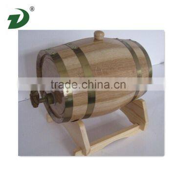 Pine Wood Decorative Mini Wine Barrel photo-3
