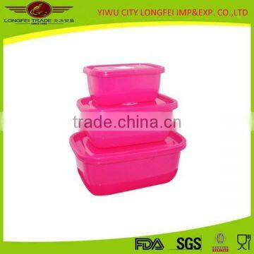 Bulk Pack Rosy PP Material Lunch Box For Microwave