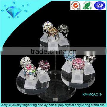 Promotional Good Quality Beautiful Exquisite Transparent Acrylic Finger Ring Display Stand photo-5