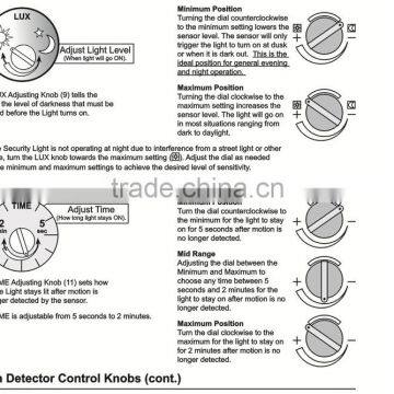 High Lumen Outdoor Ip65 30w Motion Sensor Solar Garden Light photo-3