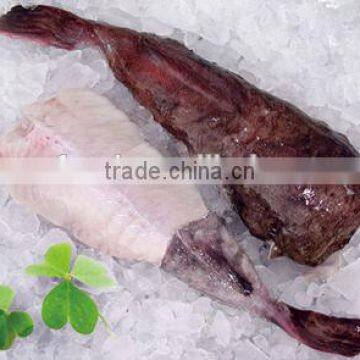 Frozen Monkfish Skin-on Tail with chemical free