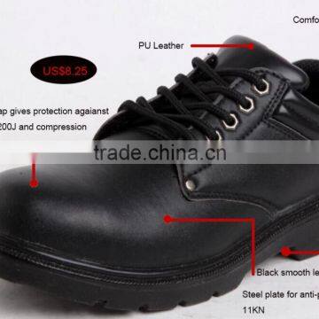 high quality Professional Embossed Leather Waterproof safety shoes