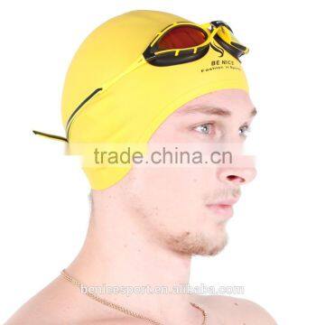 Printed Personalized Logo Silicone Swimming Cap Water Polo Cap Swimming Cap (CAP-1800) photo-5