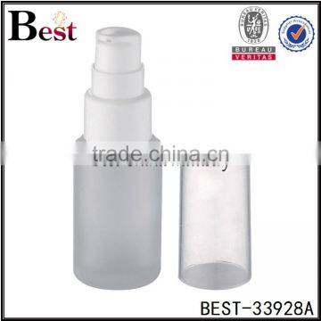 China Frosted 20 30 50 100ml Glass Bottle Hot Products Cosmetic Lotion Glass Bottle 100ml pp Pump Pet Cover photo-5
