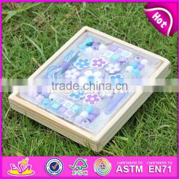 2017 New Design Children Threading Beads Wooden Educational Toys for 4 Year Olds W11E061 photo-3