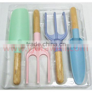 KG-6548 Set Of 4 Colorful Plastic kids garden tools