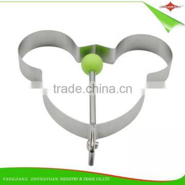 ZY-F1406-10 5pcs Lovely Durable Stainless Steel Egg Ring Set With Silicone Ball photo-4