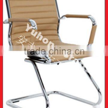 Iron Chrome Pipe PU Leather Chair In Living Room