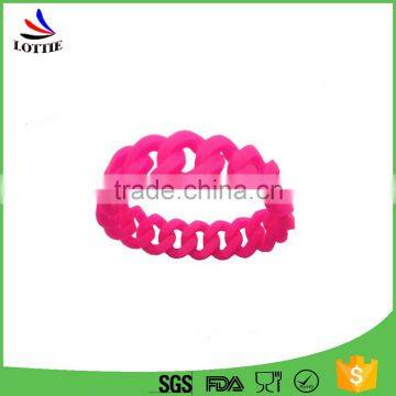 Supply Beautiful Polychrome Silicone Gift Bracelet photo-2