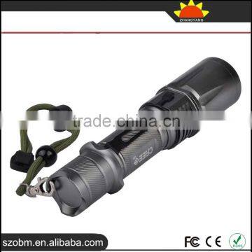 Wholesale HT-1690 T6 LED Focus Adjustable Zoomable LED Flashlight Torch With Magnetic Control photo-2