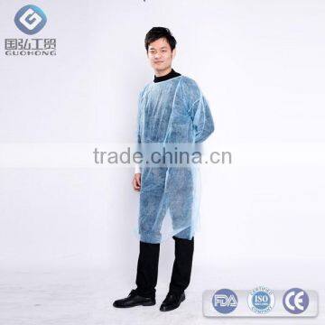 Cotton-knitted cuffs disposable isolation gown