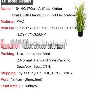 Artificial Potted Grass Onion Grass for Indoor Decoration Artifiical Grass Plants photo-3