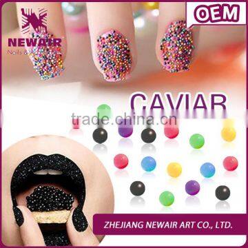 New product 2016 glass fashion caviar nail art kit