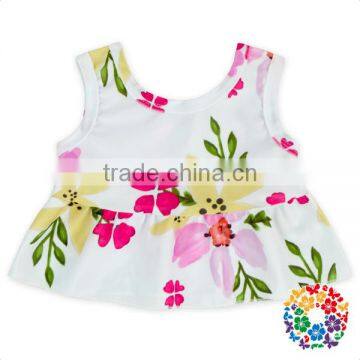 Summer Children Swimwear Flower Pattern Design Baby Swimsuit Ruffled Hot Girls Bathing Suit