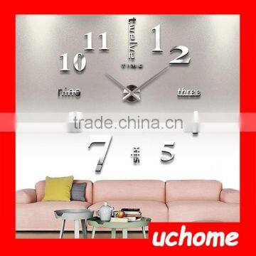 UCHOME Modern Home Decoration 3D DIY Sticker Wall Clock photo-4