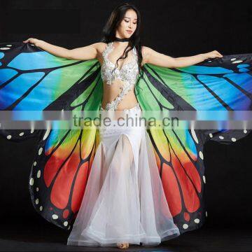 Belly Dance Butterfly Wings Isis Wings for Belly Dance Rainbow photo-2