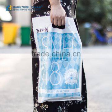 Factory Wholesale Die Cut Handle LDPE HDPE PE Shopping Plastic Bag photo-5