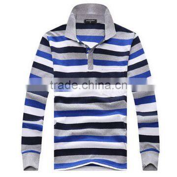 Custom New Design Colorful Men Long Sleeve Polo t Shirt Factory photo-6