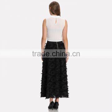 Domin Latest Mature Fashion Designer Ladies Long Skirts Models photo-5