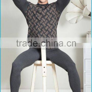 Polypropylene Cotton Heated Thermal Underwear Jaquard Men Base Layer Long Underwear Comfort Skins Thermal Underwear
