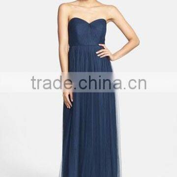 MGOO High Quality 2016 Convertible Tulle Column Plain Maxi Prom Women Long Dress Islamic Vestidos photo-3