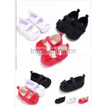 china wholesale shoes newest mini bow prewalker angel baby shoes