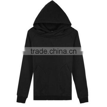 Black long sleeve wholesale blank pullover hoodies