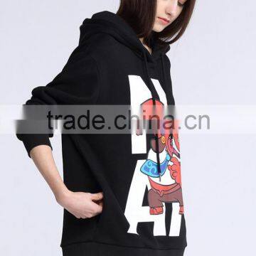 Wholesale Black Soft Women Stylish Hoodies photo-2