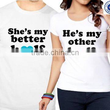 Printed on Front for Couple t Shirt From Nanchang City photo-2