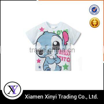 100% cotton summer wholesale fancy kids t shirts design