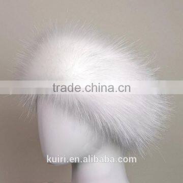 Winter Headwear Three Colors Headband Faux Fur Hat With Russian Style Fox Fur Cap Hats photo-3