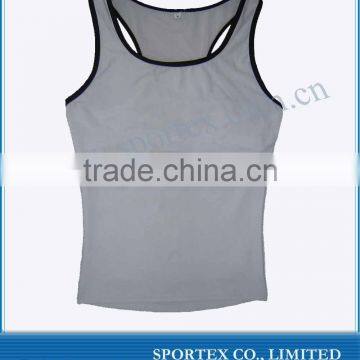 Sport vest / 100% Cotton Mens Blank sport Vest / gym vest