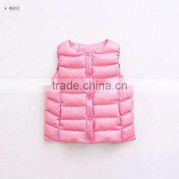 Factory Suppliers Children's Vests & Custom Fashion Girls Winter Padded Waistcoats