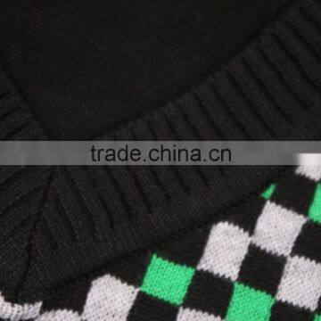 Green Mens Christmas Sweaters Vest photo-3