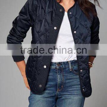 Runwaylover EY1038C OEM serrvice products China supplier women zipper front padded bomber jacket wholesale