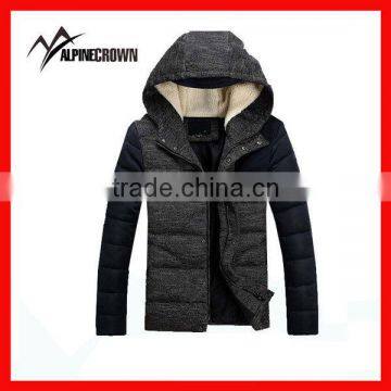 customized outdoor man down jacket with hood