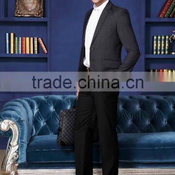 Mens Tailor Dress Shirts Banded Collar Shirts Poly Cotton Shirt for Men photo-2