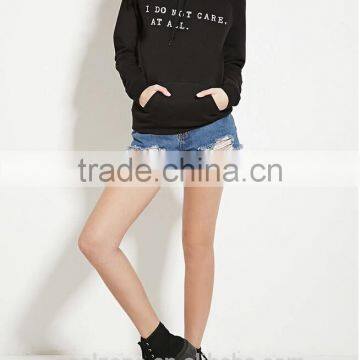 2016 Long Sleeve Front Pocket Supreme Hoodie Women Fashion Hoodie Manufacturers photo-4