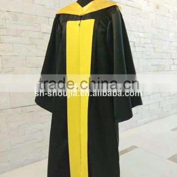 Wholesale Good quality Deluxe university Graduation gowns and caps with hoods