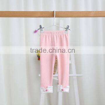 Solid color high quality cotton toddler leggings