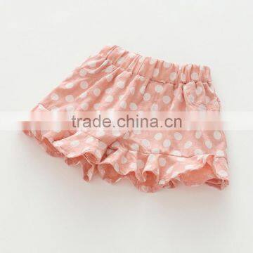 Summer Polka Dots Lace Cotton Girls Casual Shorts Kids photo-3