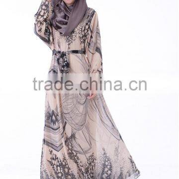 2017 High Quality Newest Design Fashion Women Dubai Abaya Muslim Dress Manufacture Stock and OEM photo-6