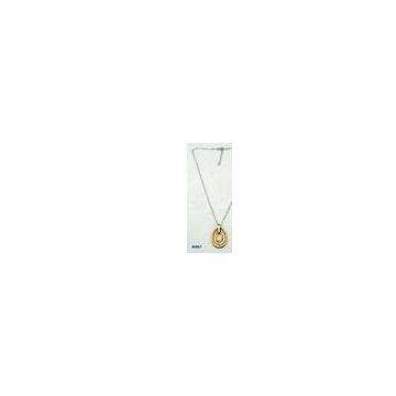 Custom Color Tin Alloy Electroplated Casting Jewelry Mixed Metal Choker Necklace