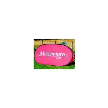 Pink Vertical Outdoor curved Pop Up Banner A Frame For Fair , Wedding , Party